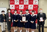 静岡英和女学院中学校高等学校　寄付金贈呈式